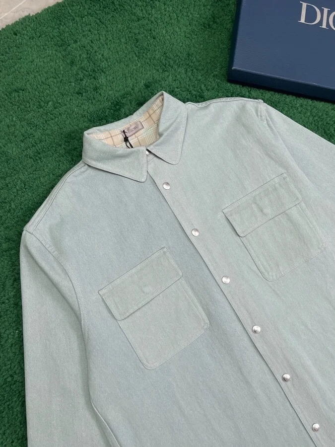 디올 꾸뛰르 리버스 셔츠 블루