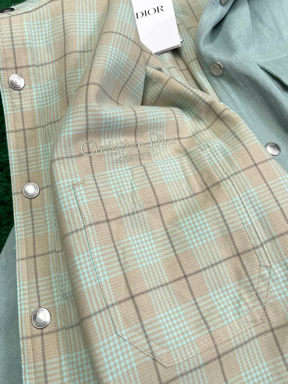 디올 꾸뛰르 리버스 셔츠 블루