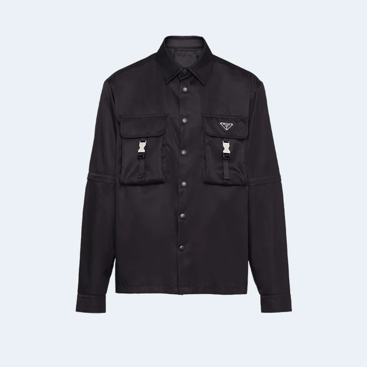 프라다 리나일론 셔츠 블랙