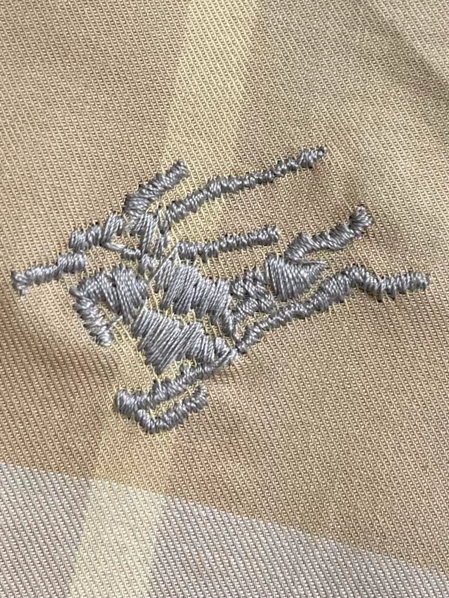 버버리 체크 코튼 셔츠 베이지