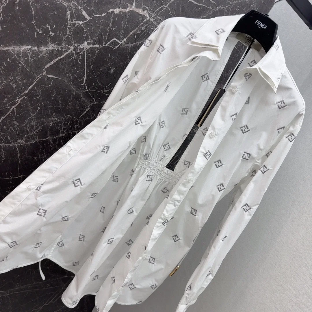 펜디 컷아웃 셔츠 드레스