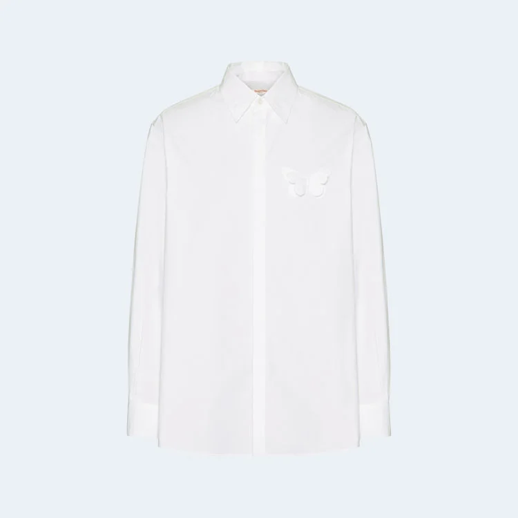 발렌티노 버터플라이 아플리케 셔츠