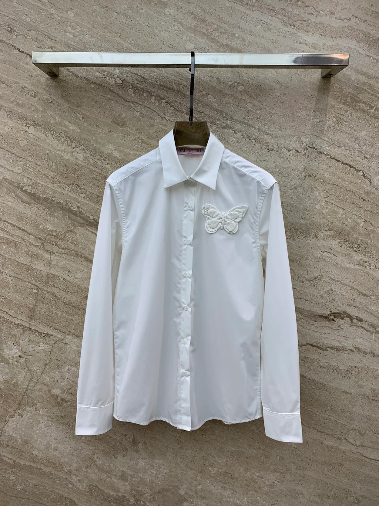 발렌티노 버터플라이 아플리케 셔츠