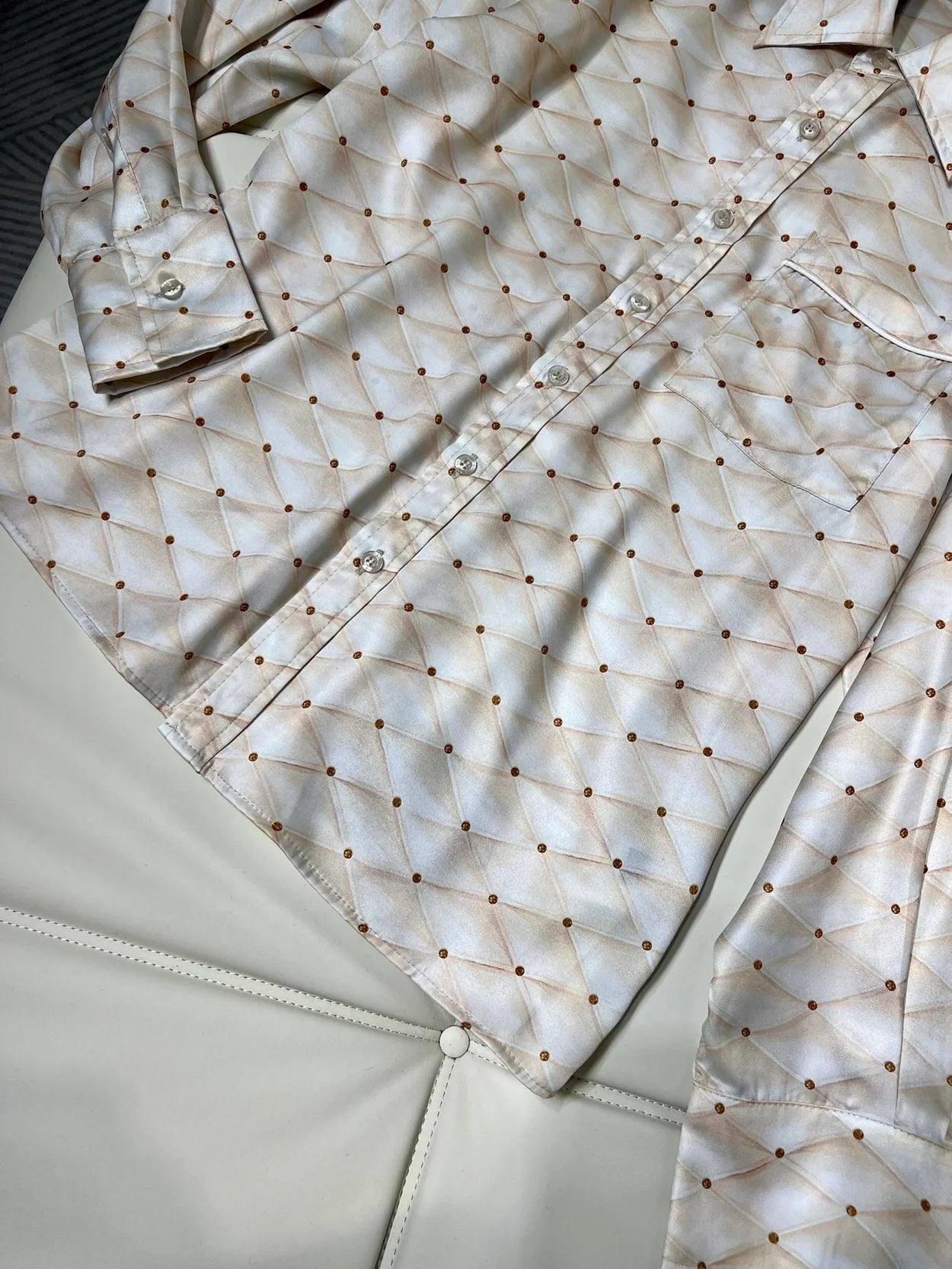 루이비통 3D 말레타주 프린트 파자마 셔츠 1AFFYE