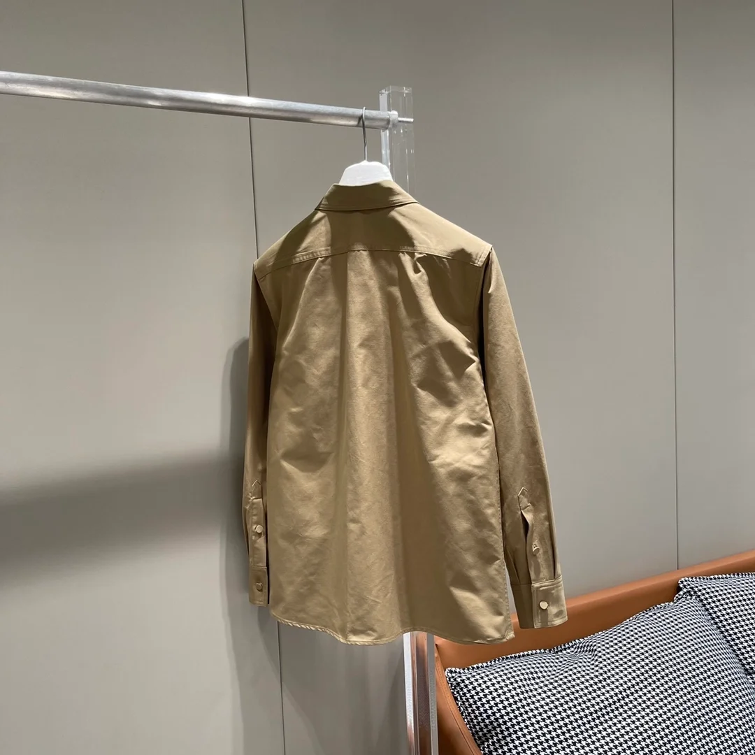 발렌티노 스트레치 코튼 캔버스 오버셔츠