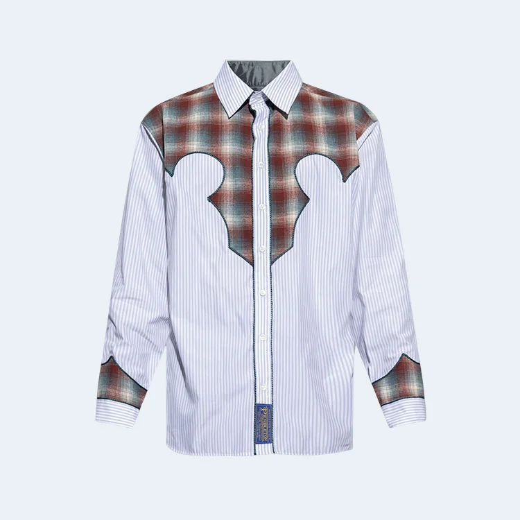 메종 마르지엘라 패브릭 멀티컬러 셔츠