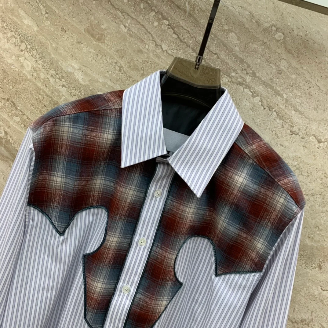 메종 마르지엘라 패브릭 멀티컬러 셔츠