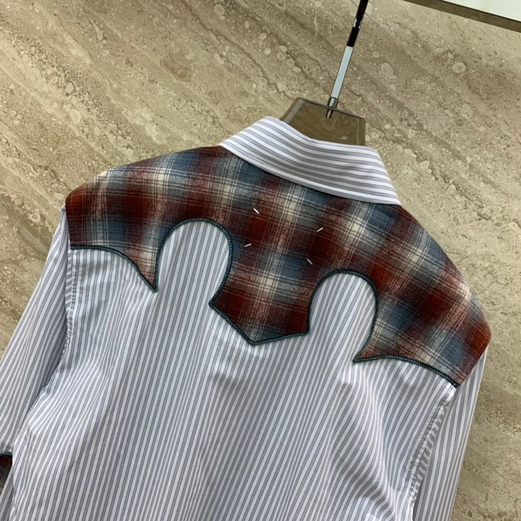 메종 마르지엘라 패브릭 멀티컬러 셔츠