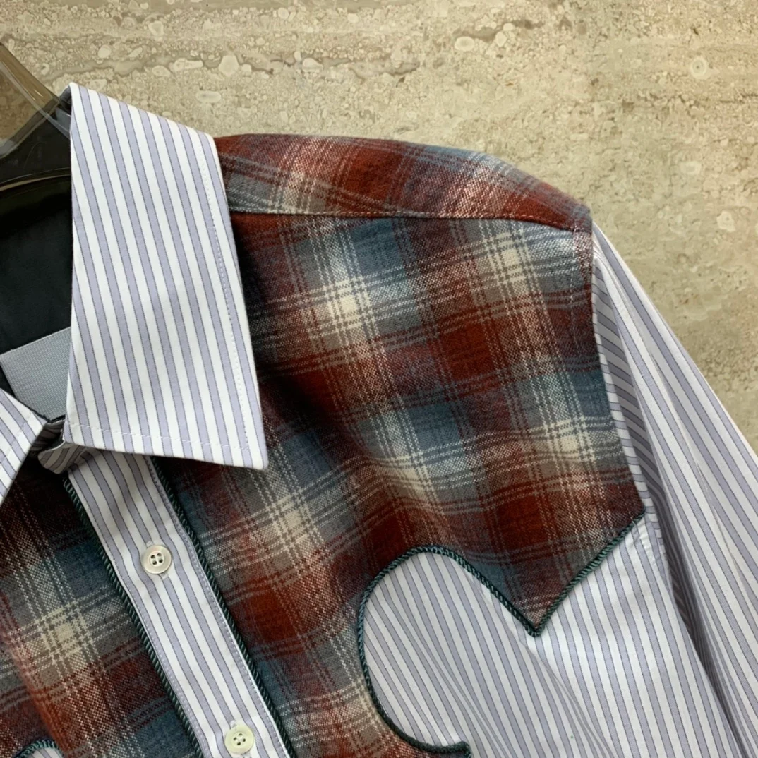 메종 마르지엘라 패브릭 멀티컬러 셔츠