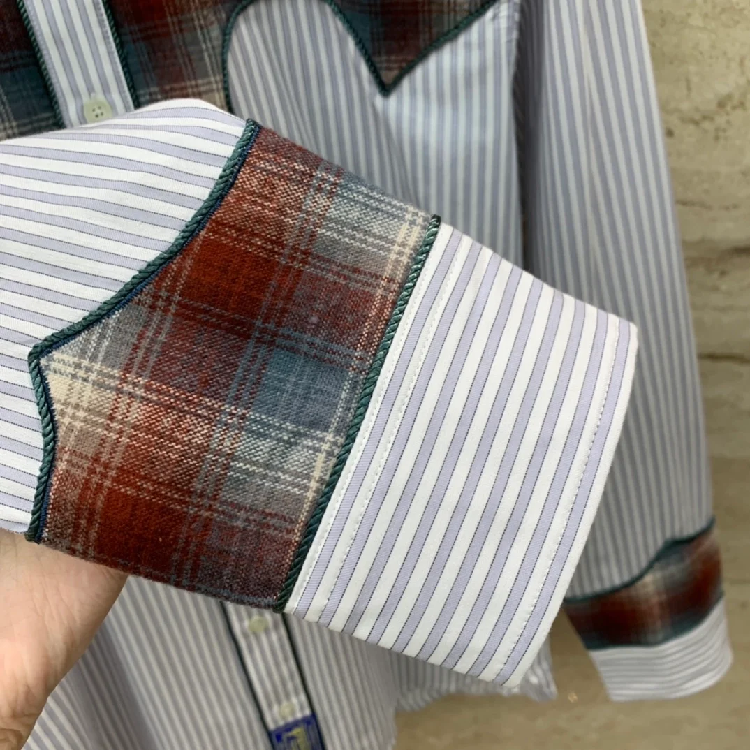 메종 마르지엘라 패브릭 멀티컬러 셔츠