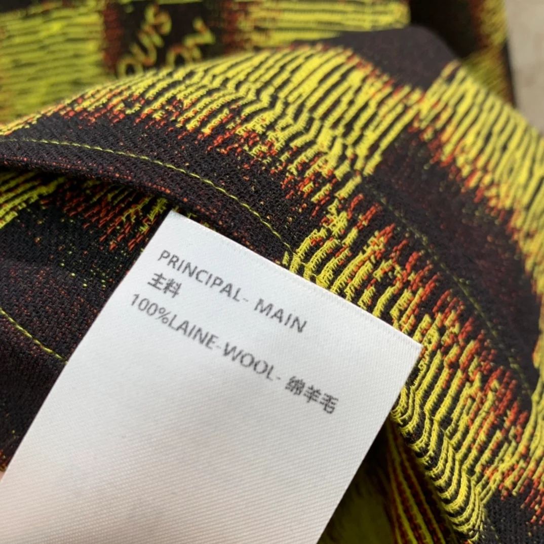 루이비통 쇼트 슬리브 다미에 울 셔츠 1AFAW9