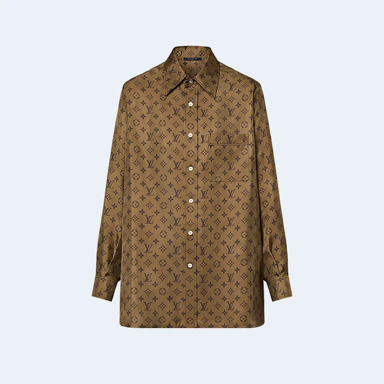 루이비통 모노그램 프린트 파자마 셔츠 1AFGW4
