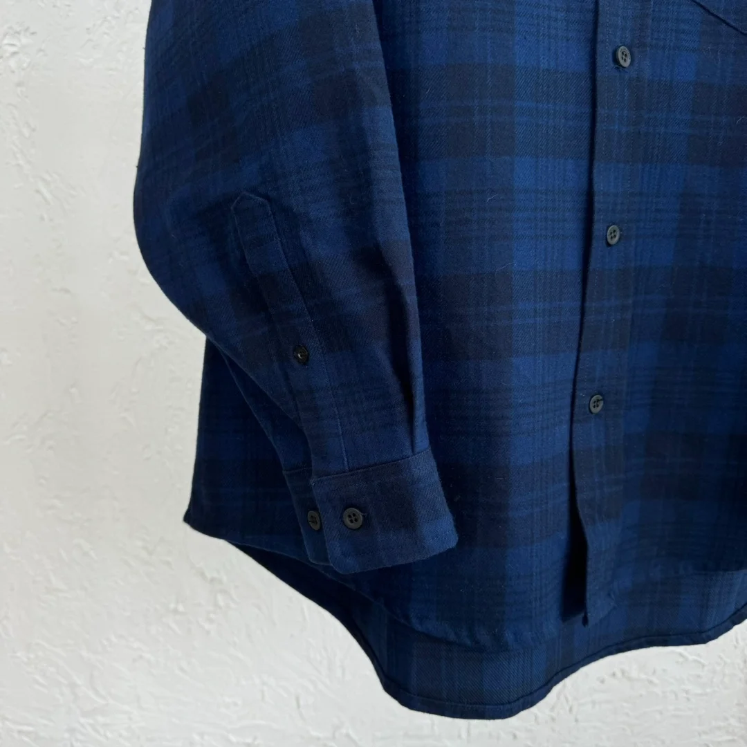 발렌시아가 후드 셔츠 블루