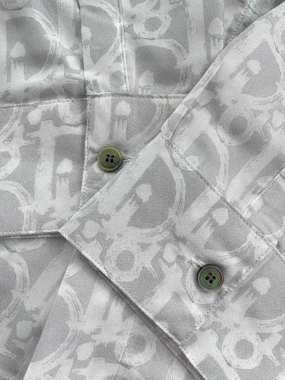 디올 오블리크 화이트 셔츠