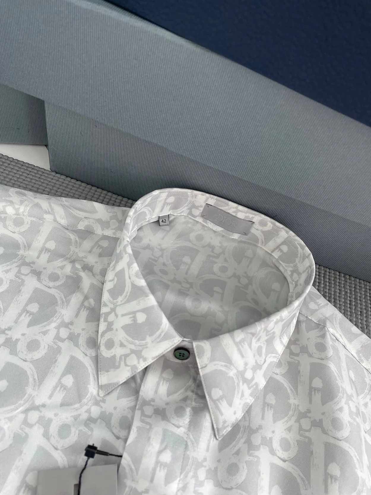 디올 오블리크 화이트 셔츠