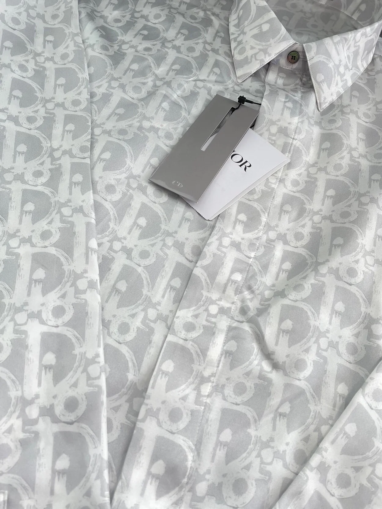 디올 오블리크 화이트 셔츠