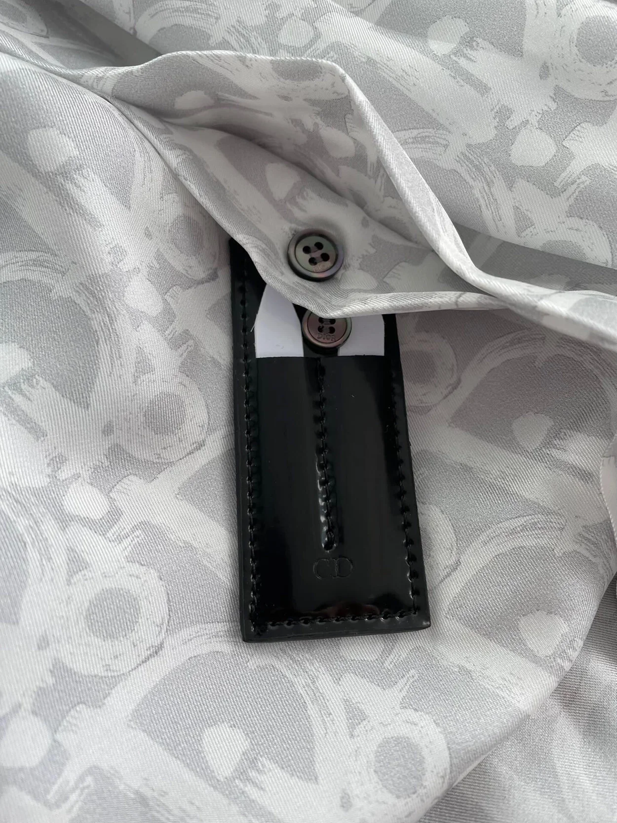 디올 오블리크 화이트 셔츠