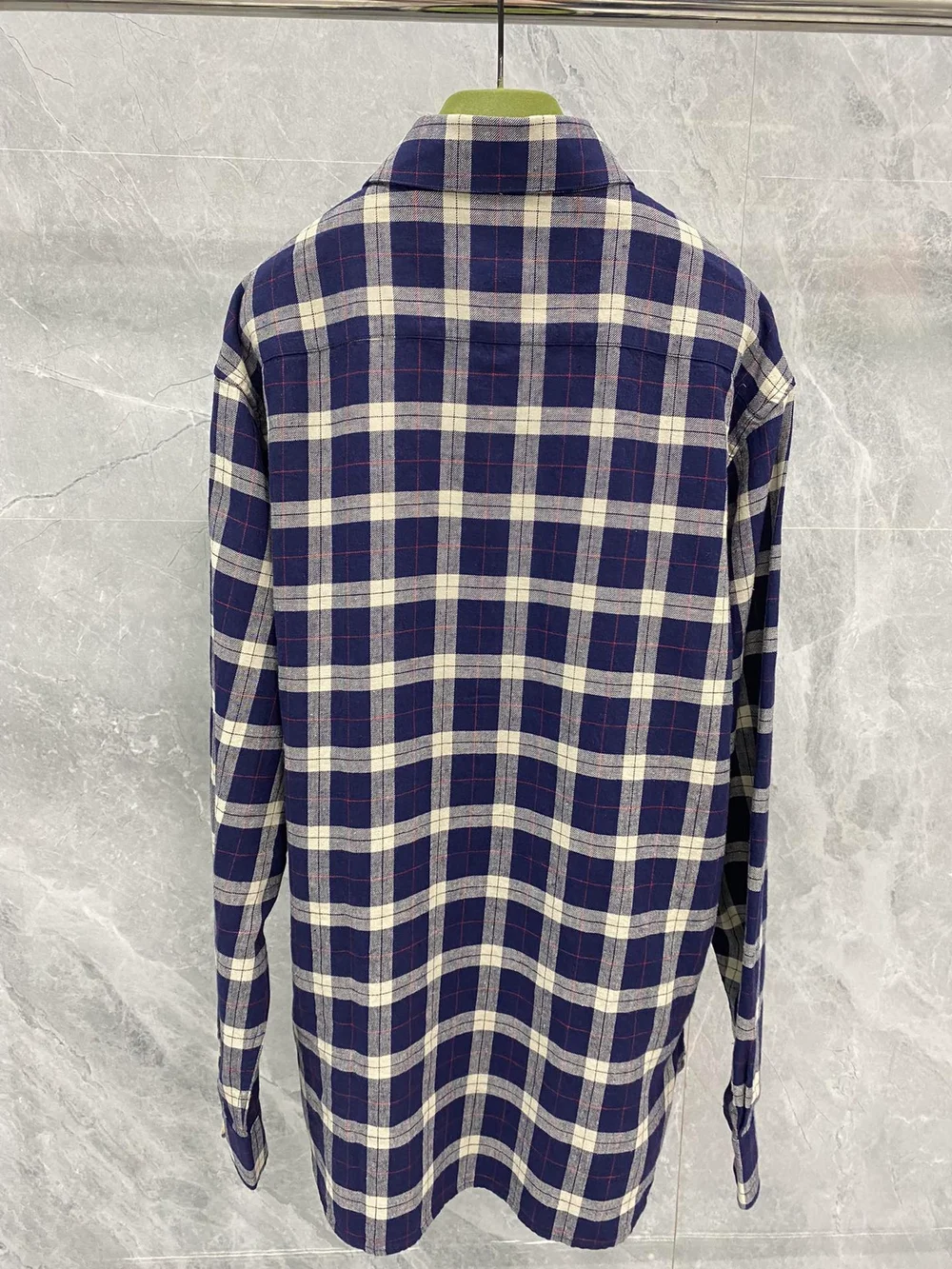 구찌 플레이드 체크 패턴 셔츠