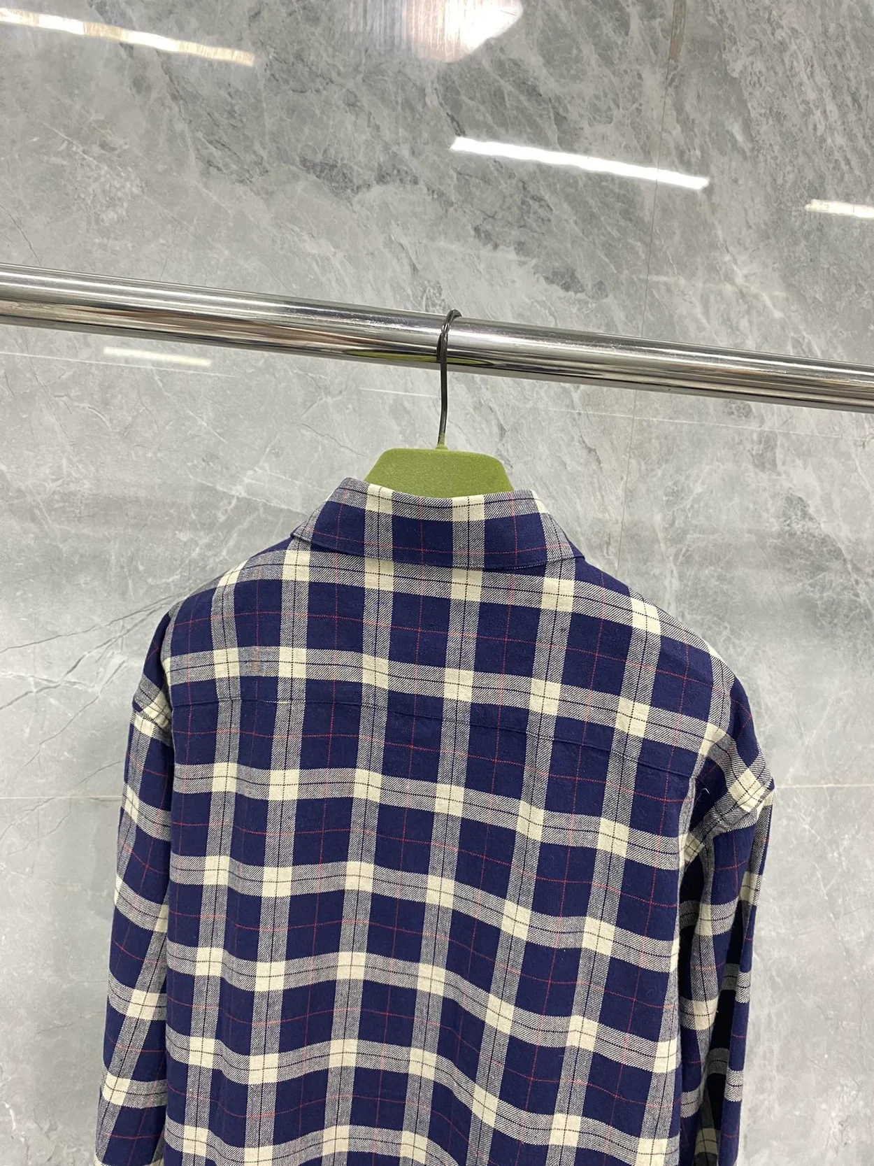 구찌 플레이드 체크 패턴 셔츠