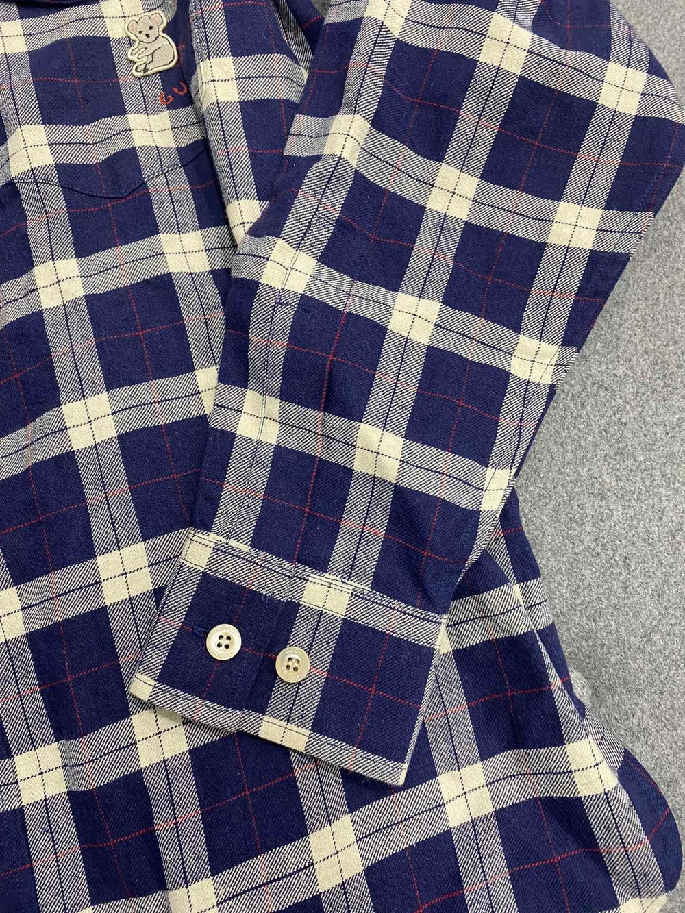 구찌 플레이드 체크 패턴 셔츠