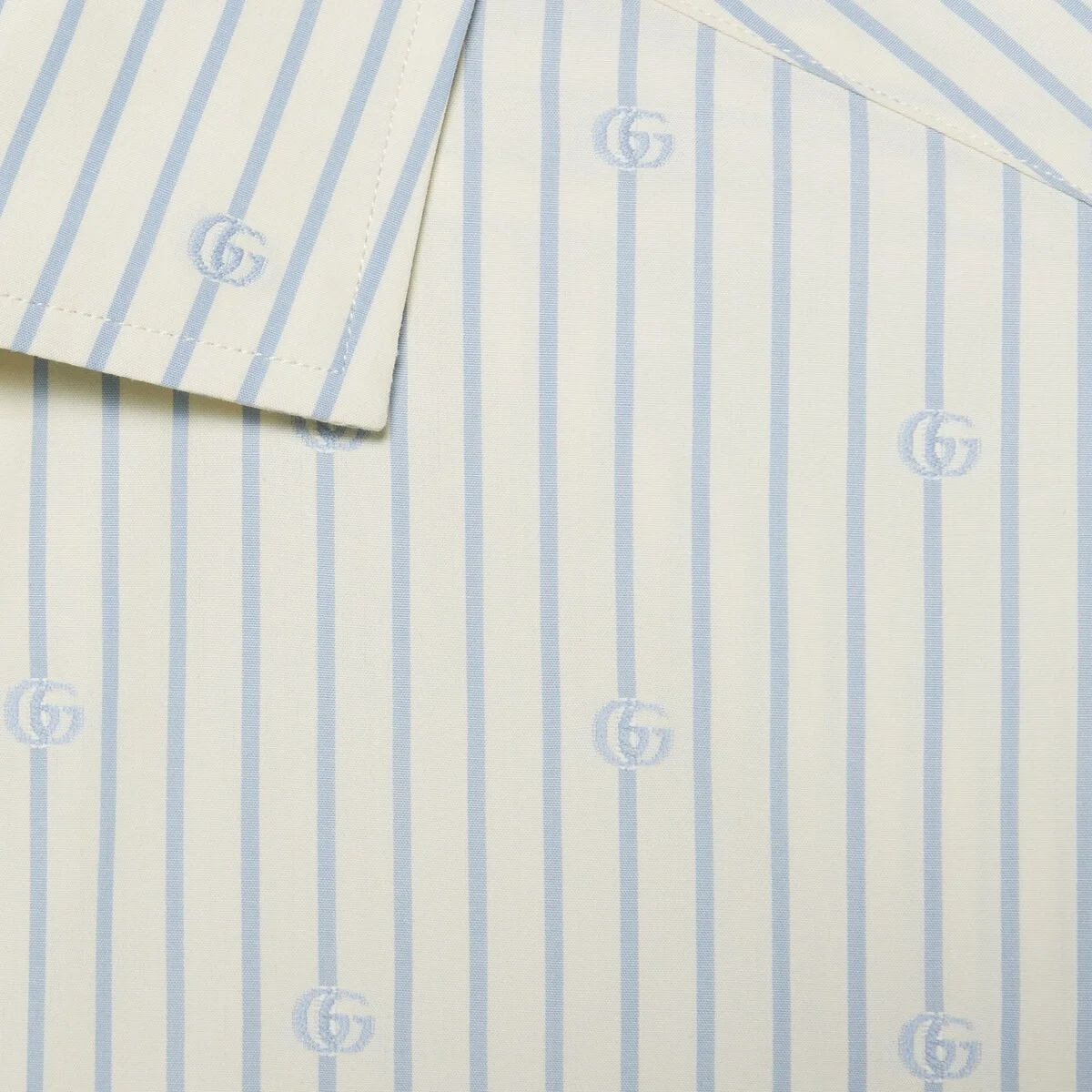 구찌 GG 스트라이프 필 쿠페 코튼 셔츠