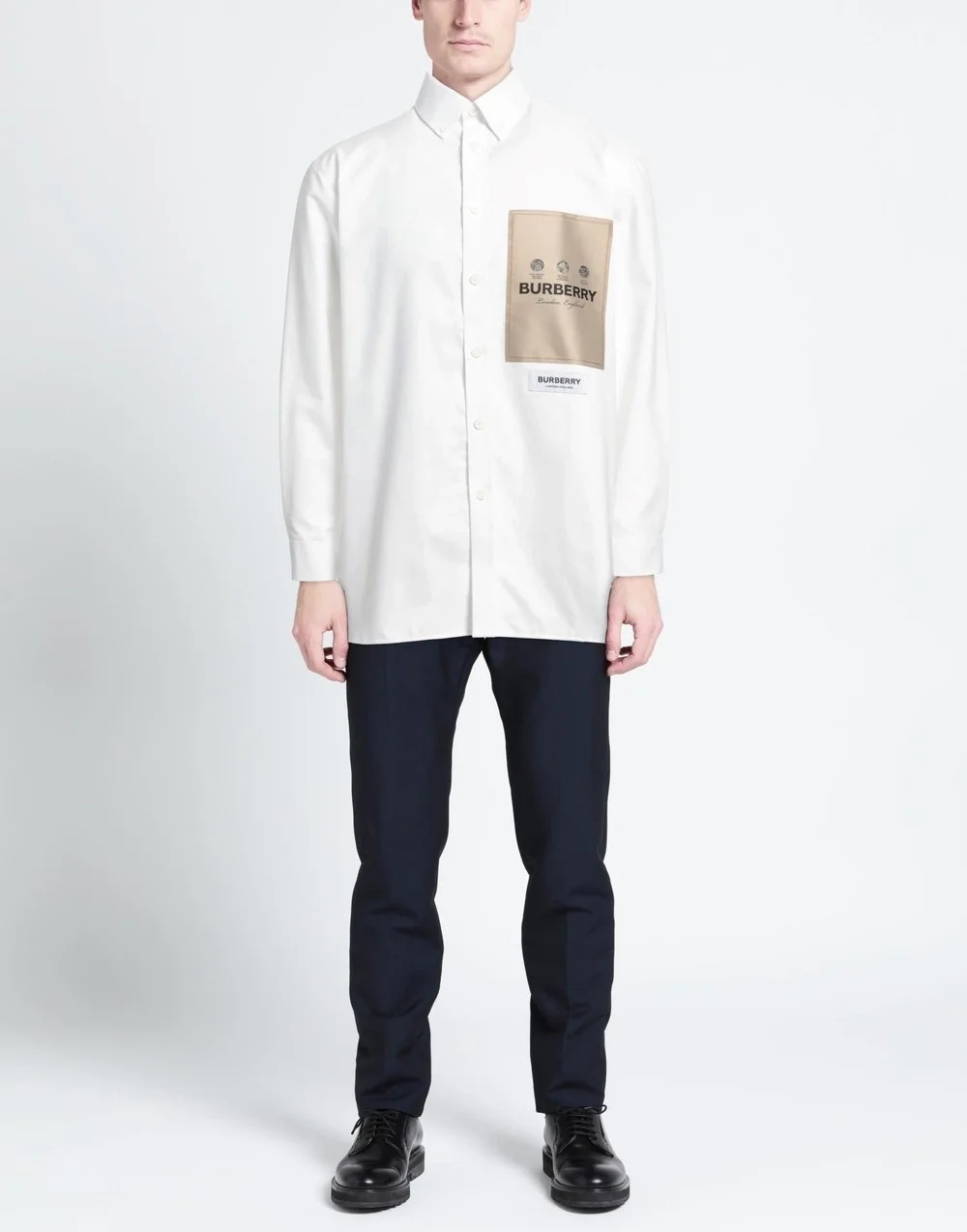 버버리 코튼 트래포트 셔츠