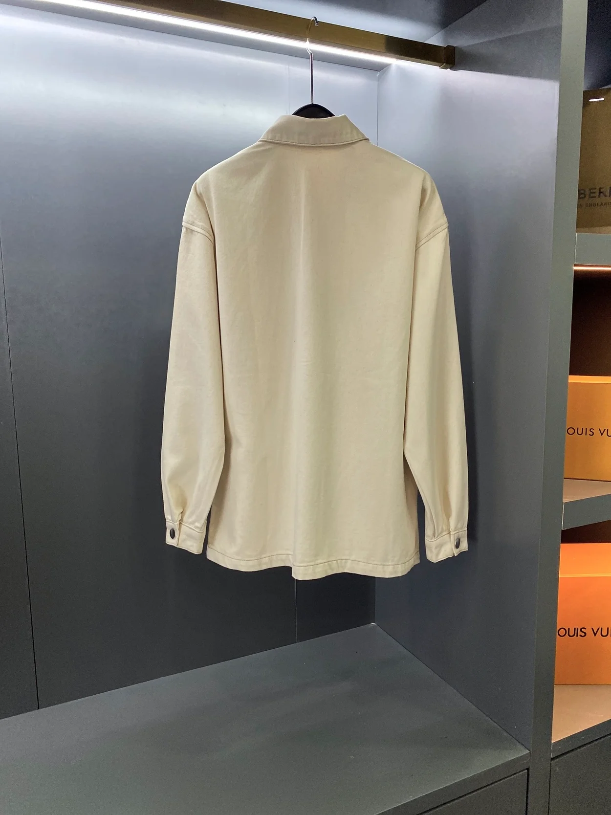 프라다 불 데님 셔츠 베이지