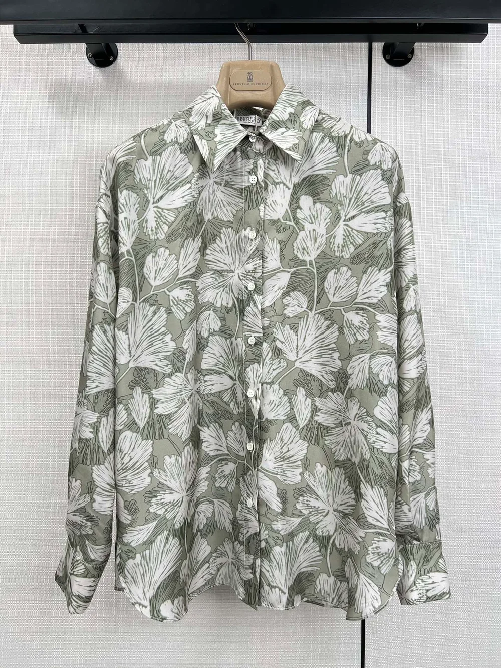 브루넬로 쿠치넬리 폰지 셔츠