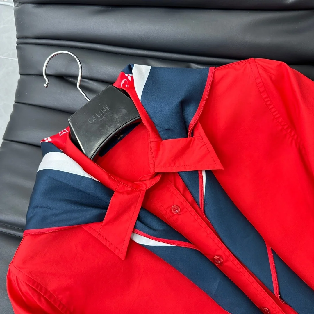 루이비통 트리컬러 모노그램 스카프 셔츠 1AC0CK