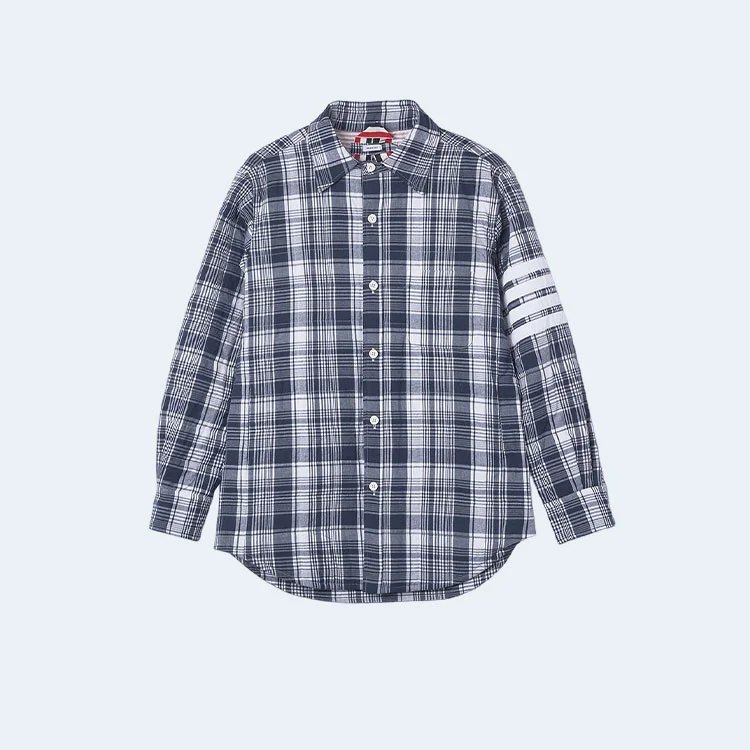 톰브라운 마드라스 4바 셔츠 자켓