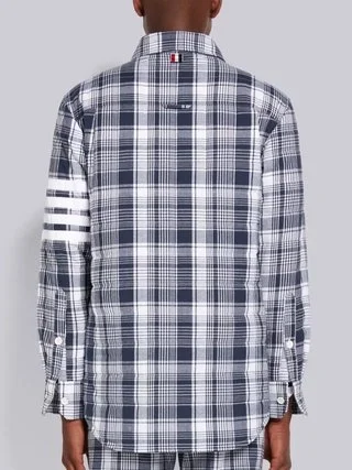 톰브라운 마드라스 4바 셔츠 자켓