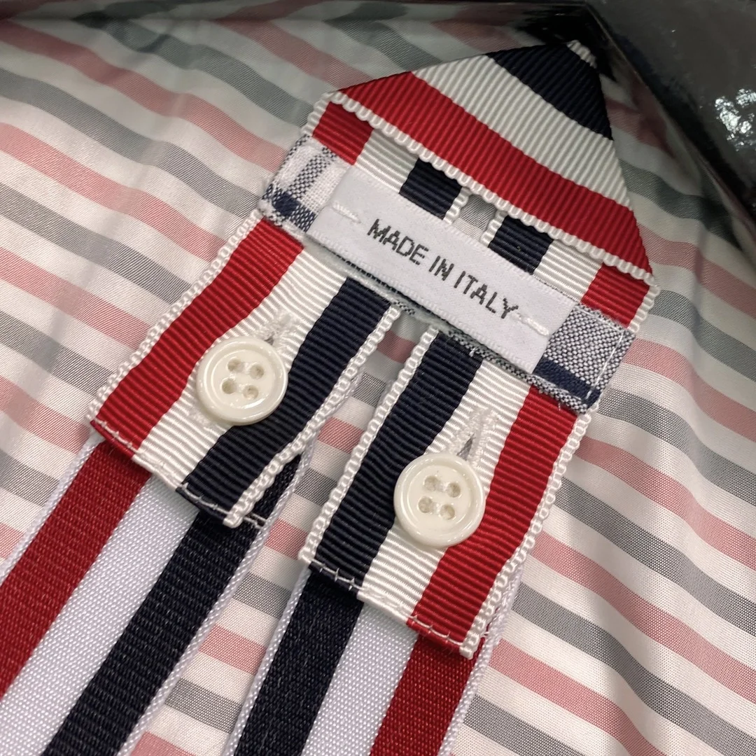 톰브라운 마드라스 4바 셔츠 자켓