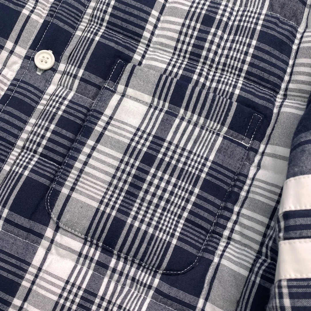 톰브라운 마드라스 4바 셔츠 자켓