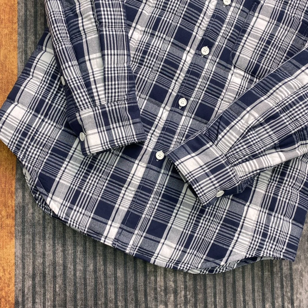 톰브라운 마드라스 4바 셔츠 자켓