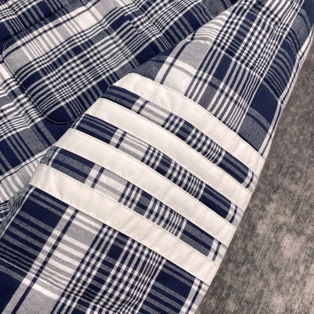 톰브라운 마드라스 4바 셔츠 자켓