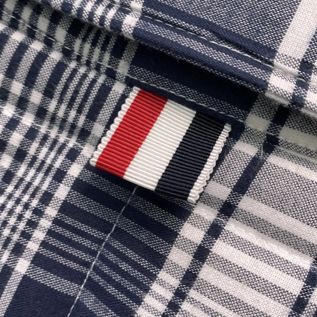 톰브라운 마드라스 4바 셔츠 자켓