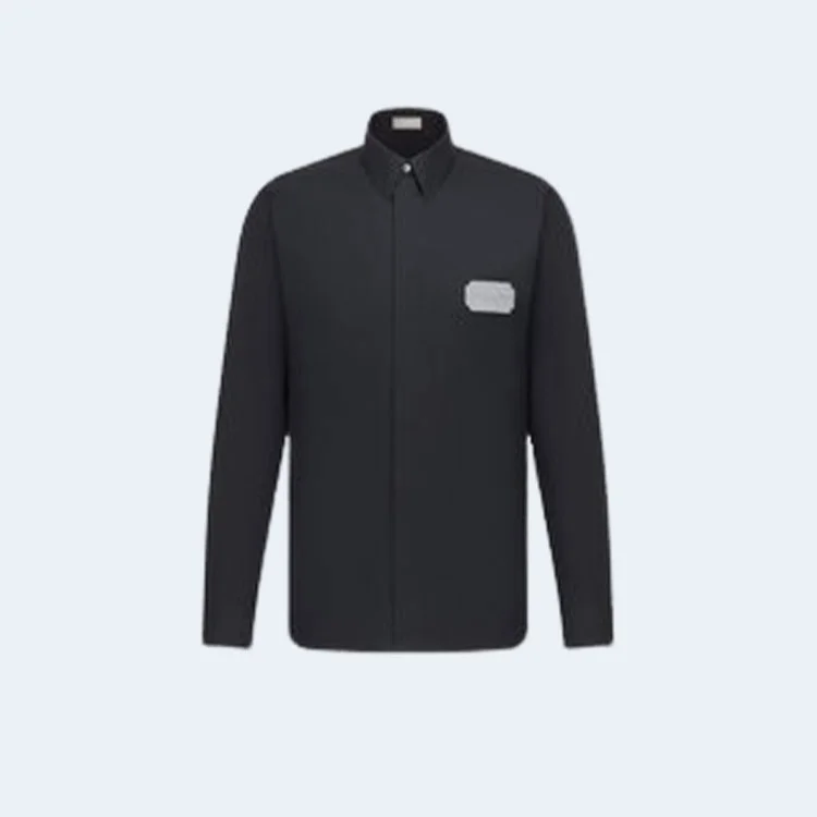 디올 Couture 네이비 코튼 셔츠