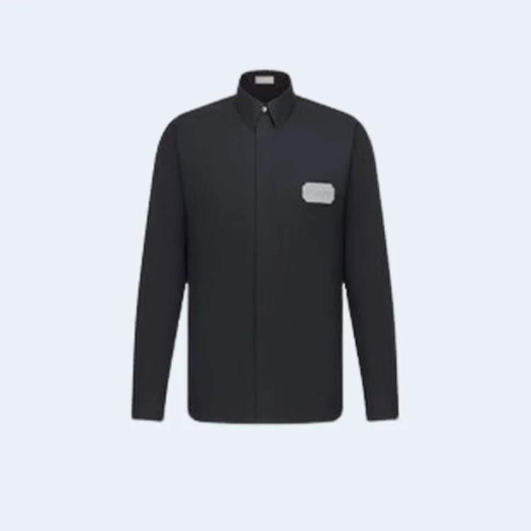 디올 Couture 네이비 코튼 셔츠