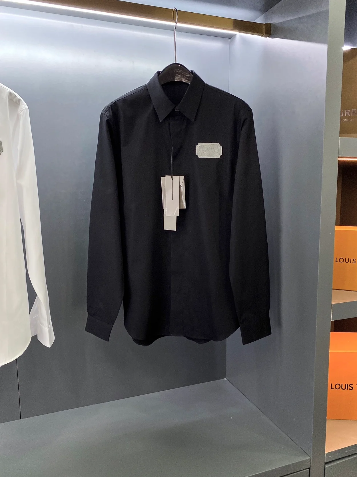 디올 Couture 네이비 코튼 셔츠