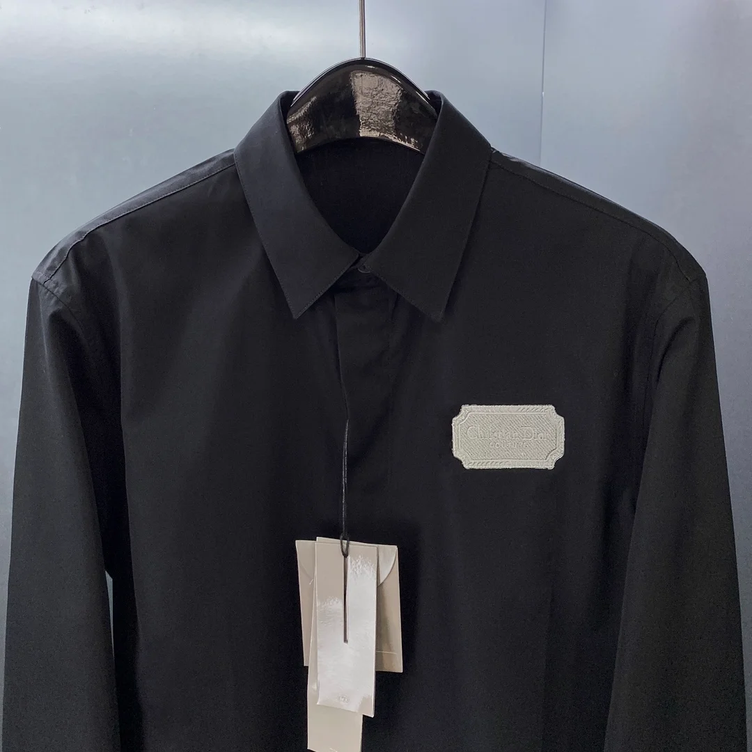 디올 Couture 네이비 코튼 셔츠