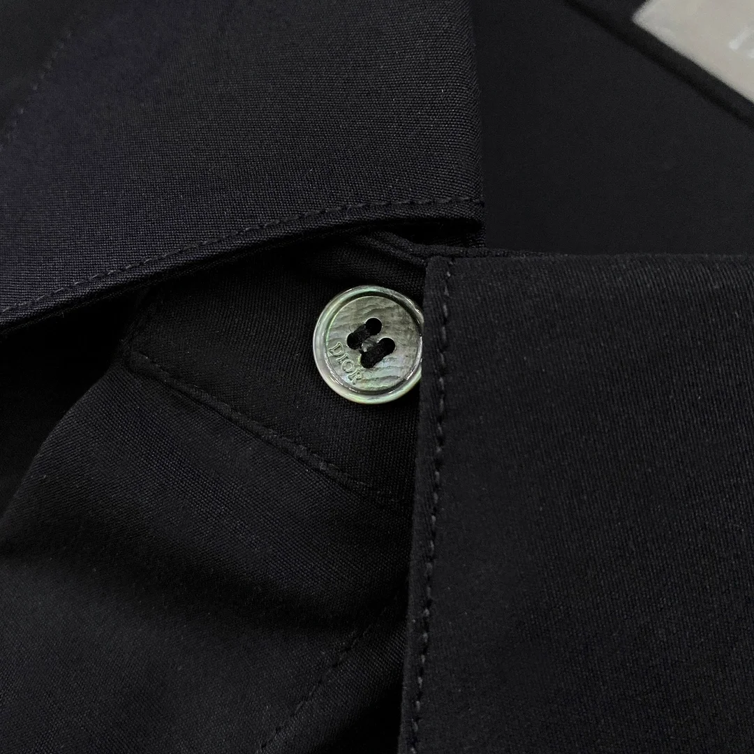 디올 Couture 네이비 코튼 셔츠