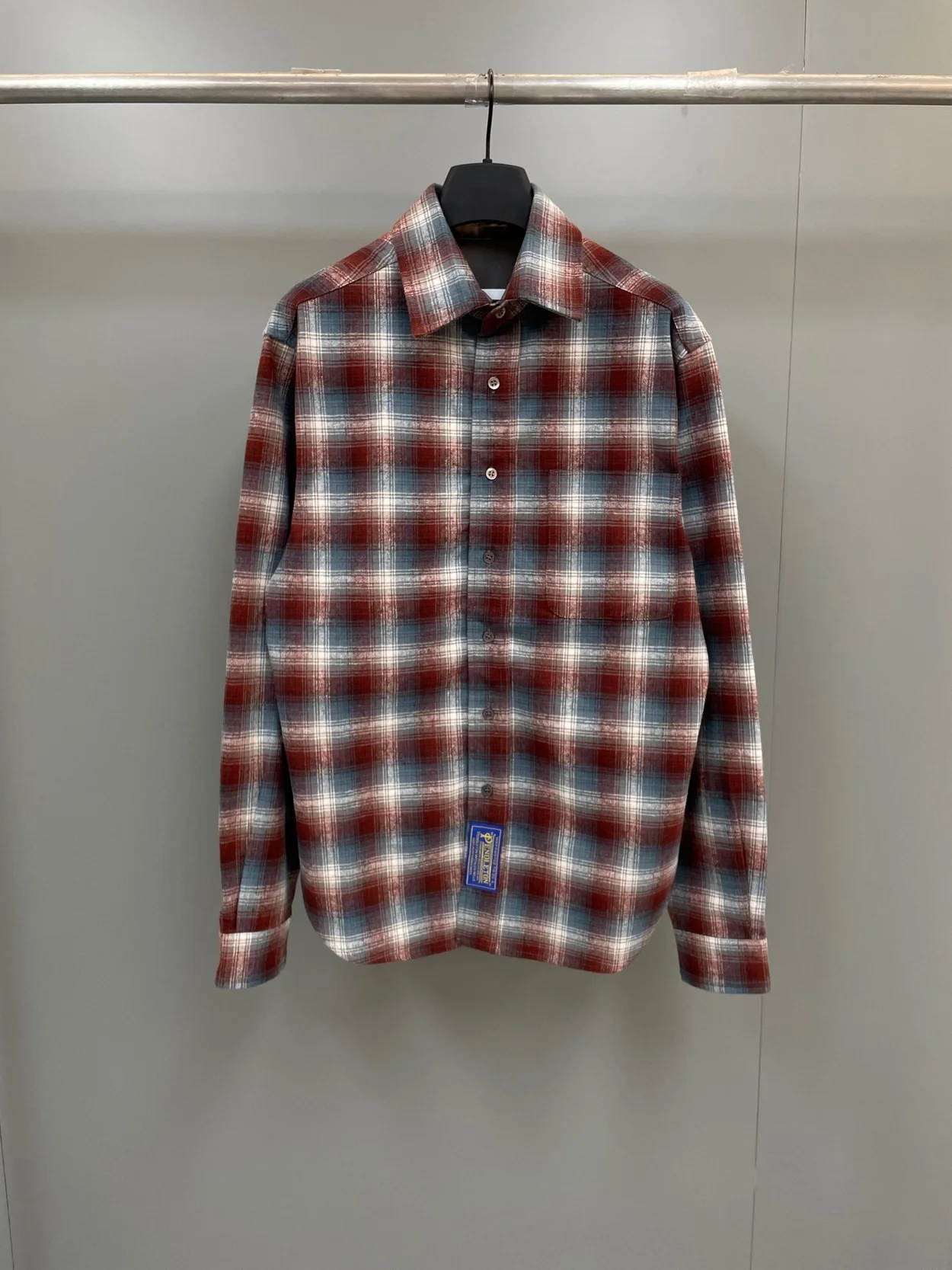 메종 마르지엘라 팬들턴 체크 울 셔츠