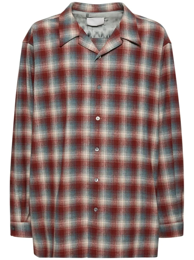 메종 마르지엘라 팬들턴 체크 울 셔츠