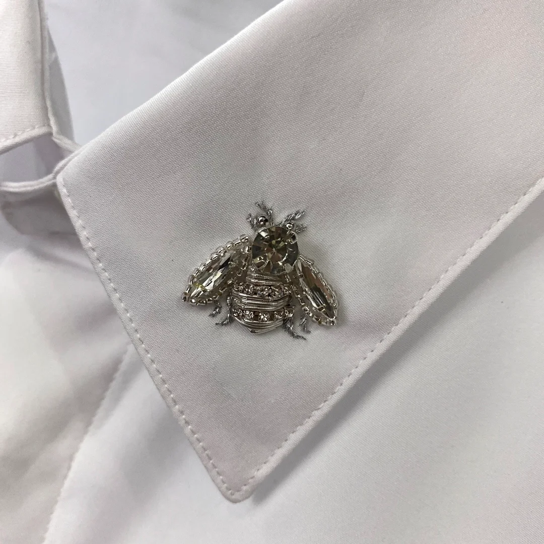 디올 BEE 화이트 셔츠