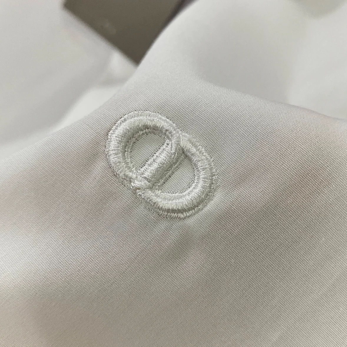 디올 오블리크 셔츠 화이트 코튼