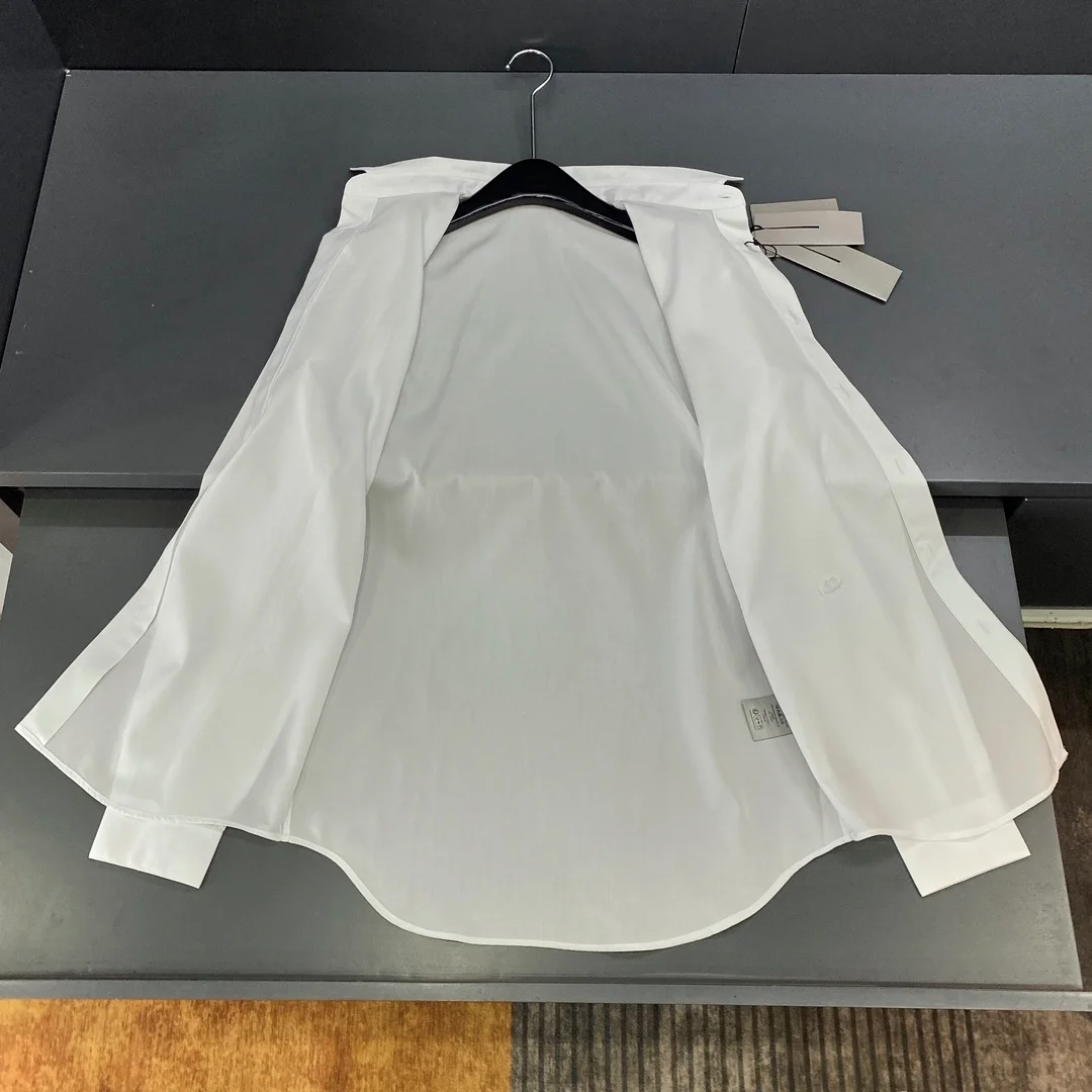 디올 오블리크 셔츠 화이트 코튼