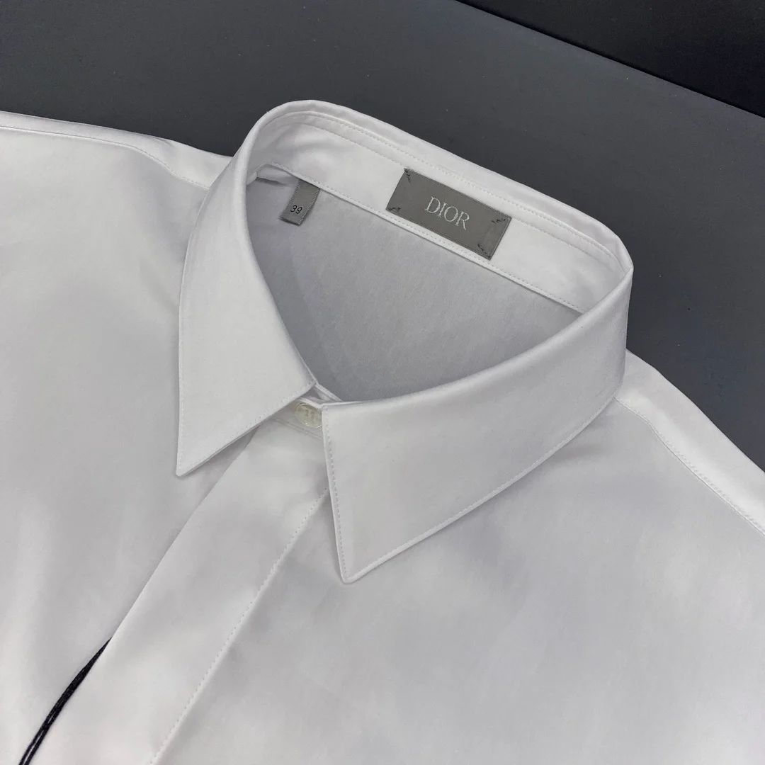 디올 오블리크 셔츠 화이트 코튼