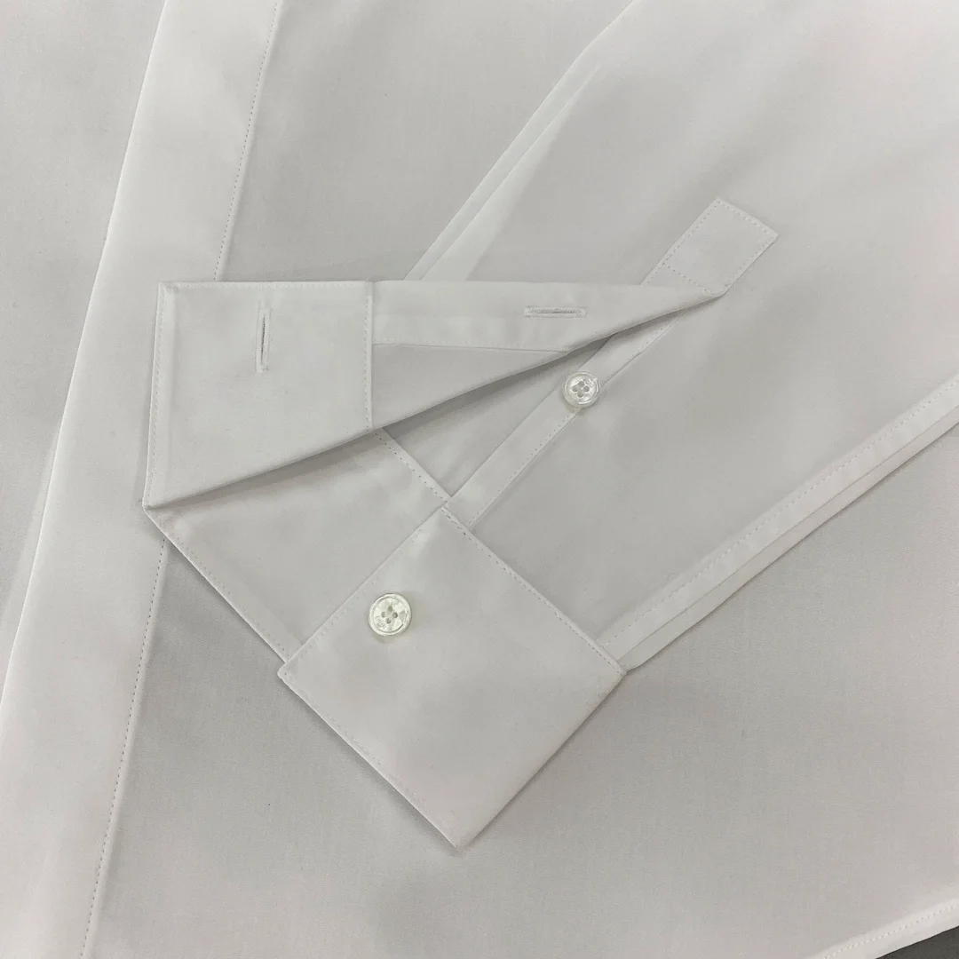 디올 오블리크 셔츠 화이트 코튼