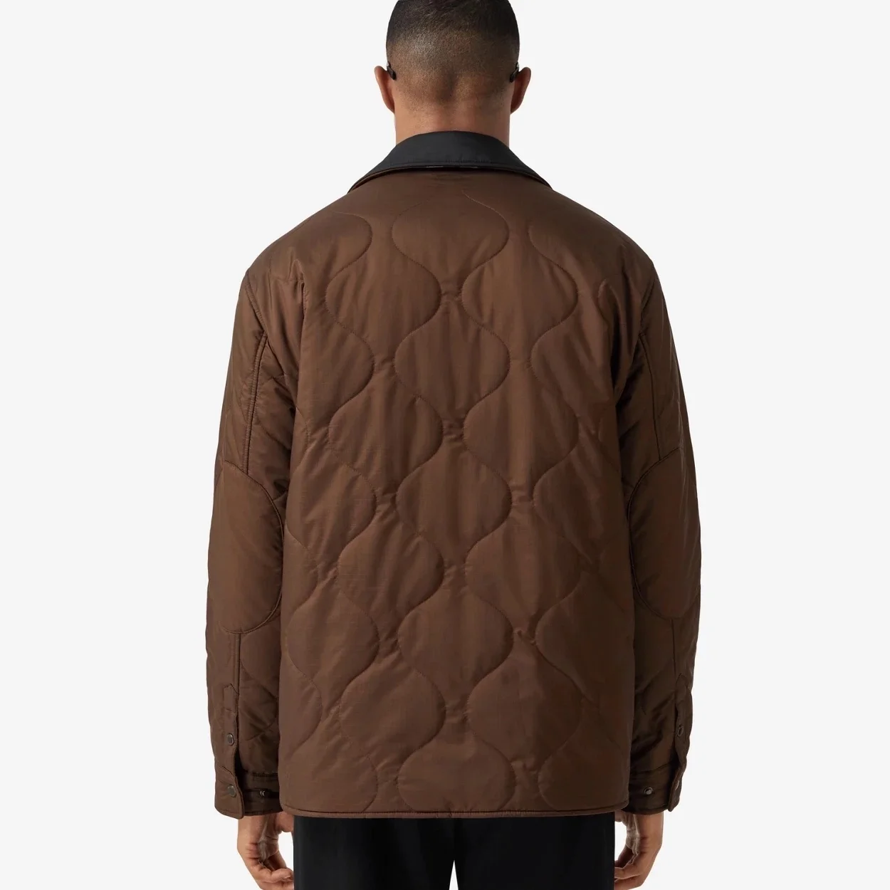 버버리 체크 퀄팅 리버시블 오버셔츠