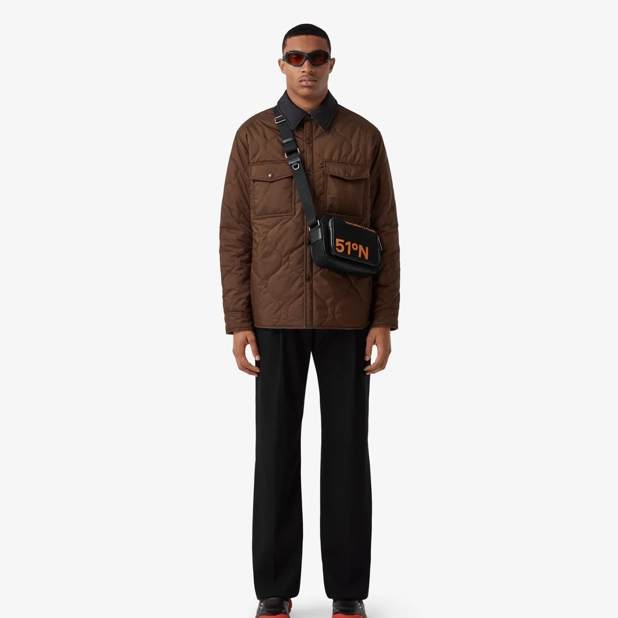 버버리 체크 퀄팅 리버시블 오버셔츠